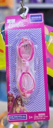 نظارات سباحة لون بينك غواصة