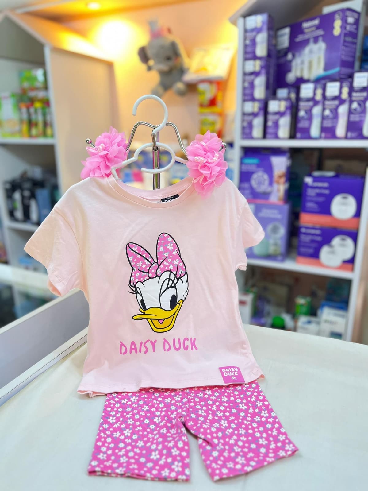 بجامة بطوط زهر شورط1-2سنة