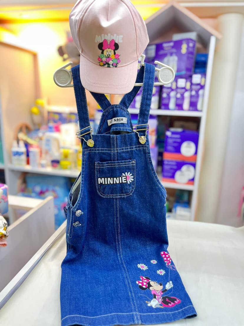 فستان جينز شيالات 6سنين