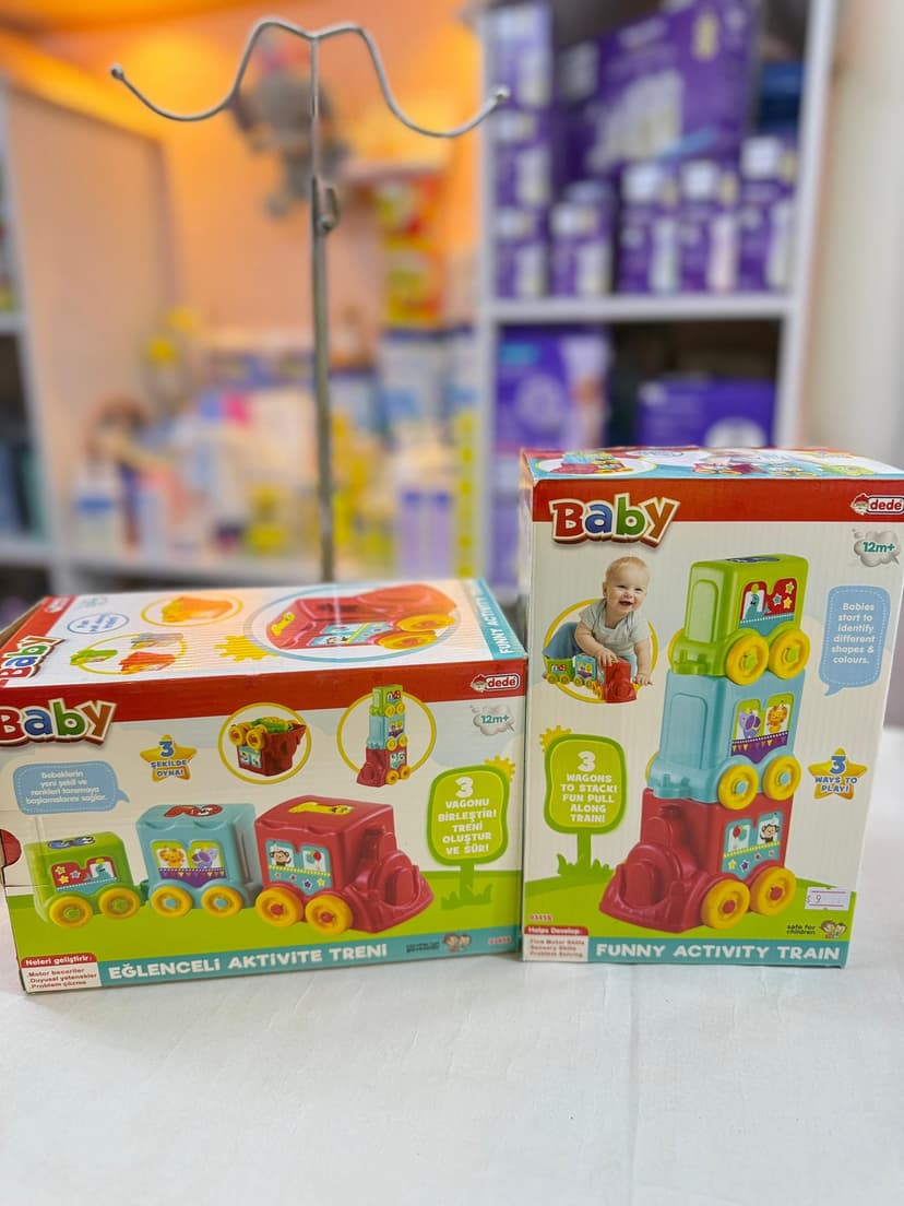 لعبة تركيب قطار ملونة