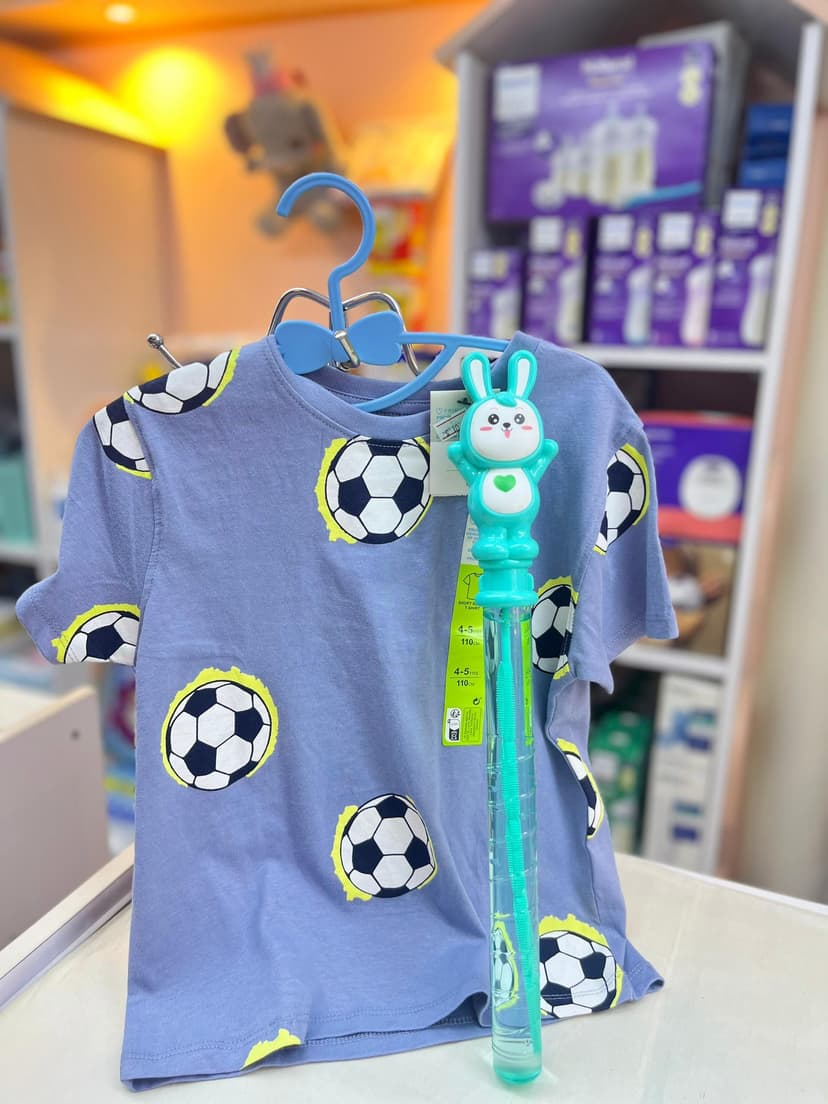 كنزة زرقا طابة 4-5سنين 