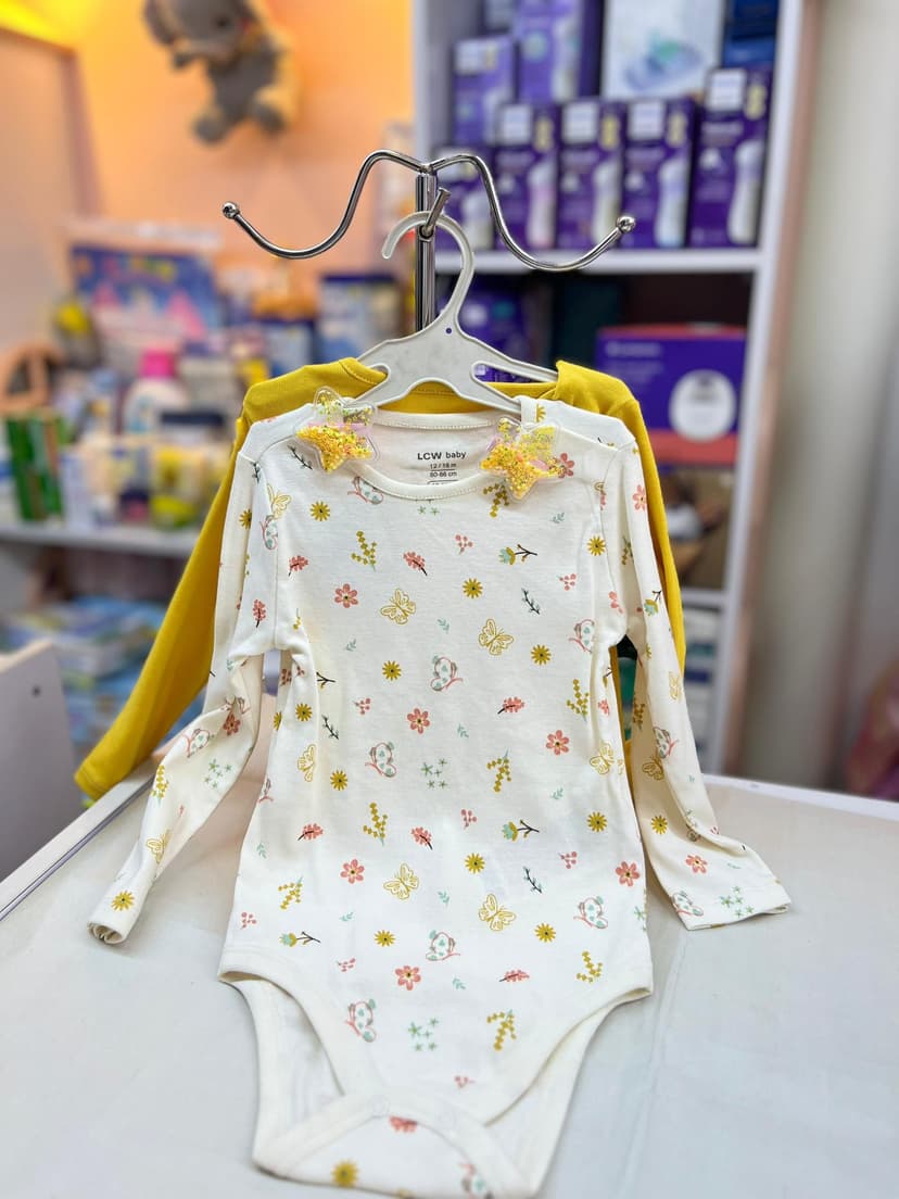 سيت بربتوزين بناتي سكري وردات وكموني 12-18شهور