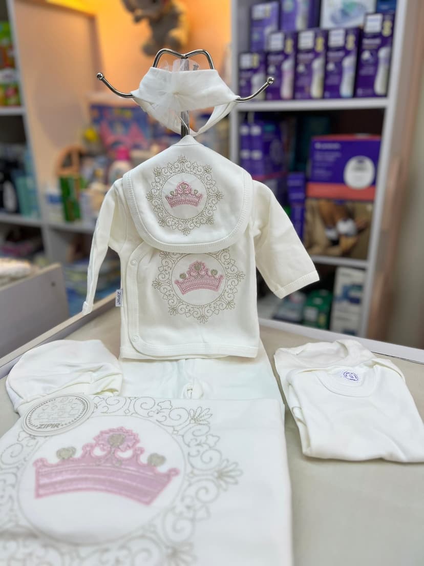 طقم نزلة 5قطع زهر ملكي بناتي