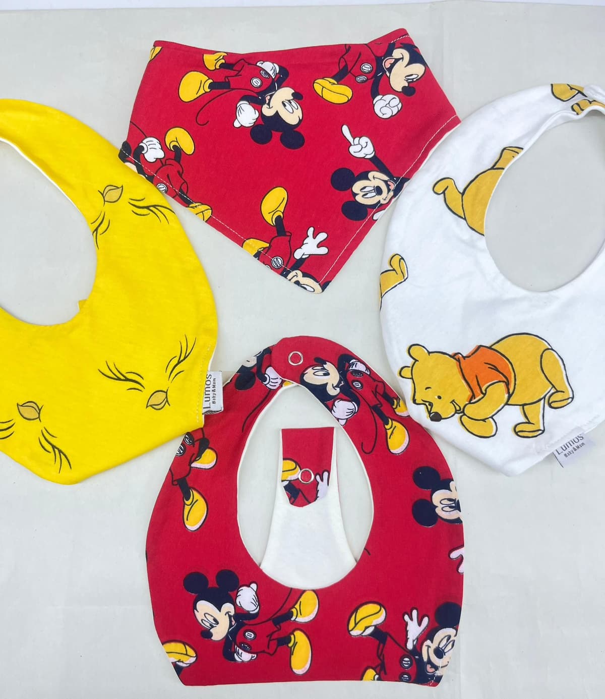 سيت ميكي احمر وبطوط اصفر ودبدوب ابيض 4