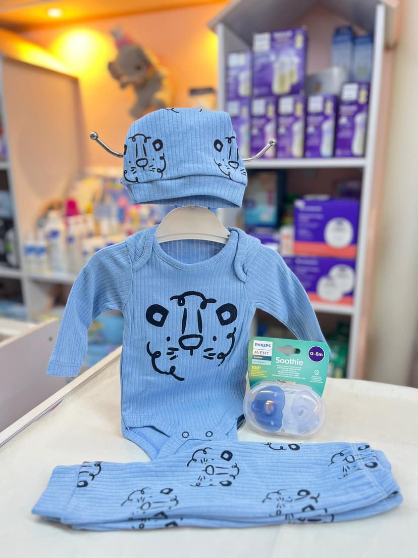 بجامة سماوي اسد 3شهور