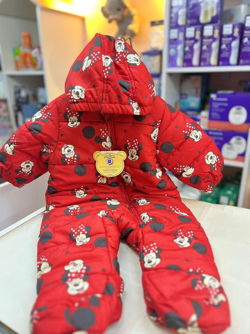 انوراك بناتي احمر ميكي 6-9شهور