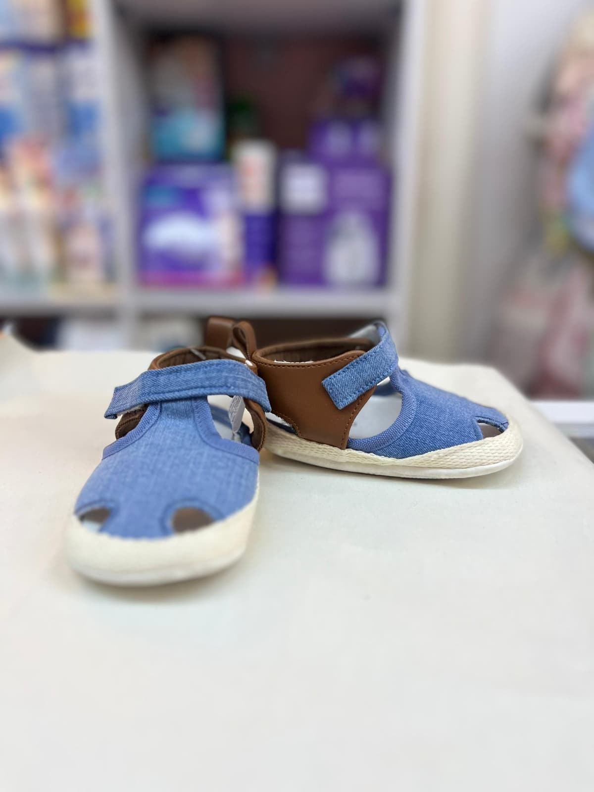 بوط صبياني بني وجينز 20