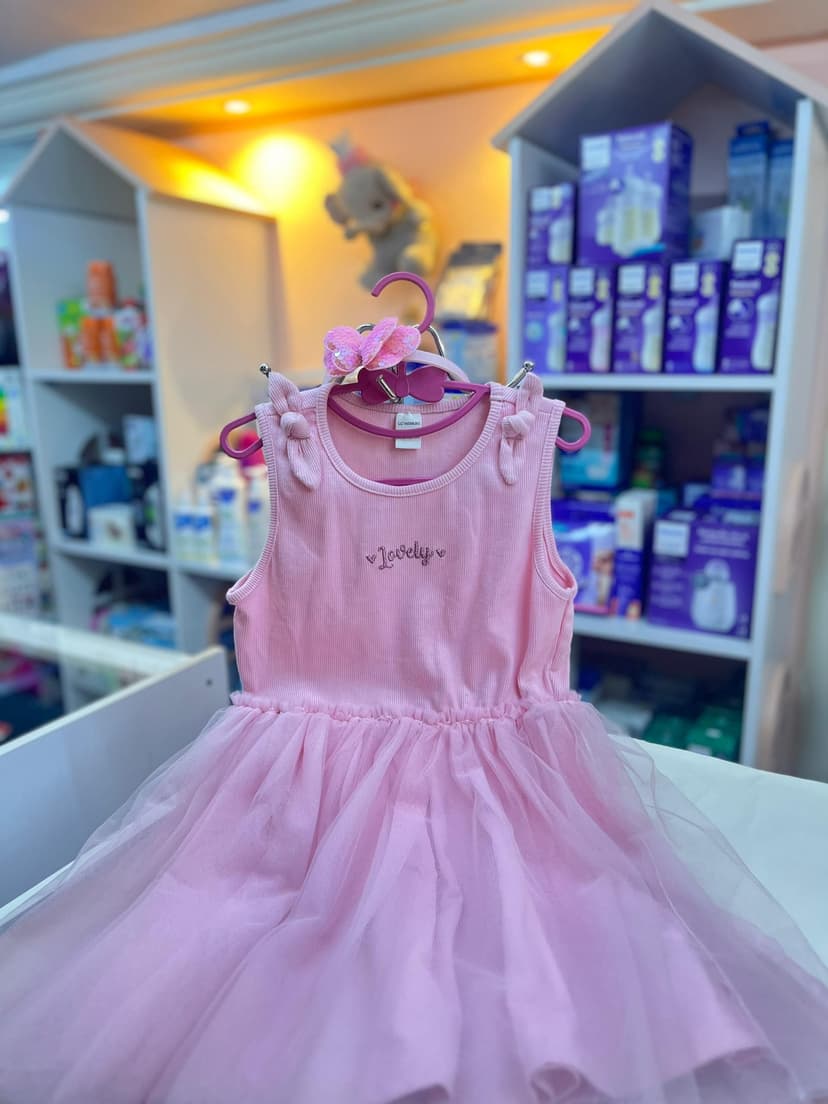 فستان حفر زهر و تول ٦-٧ سنين