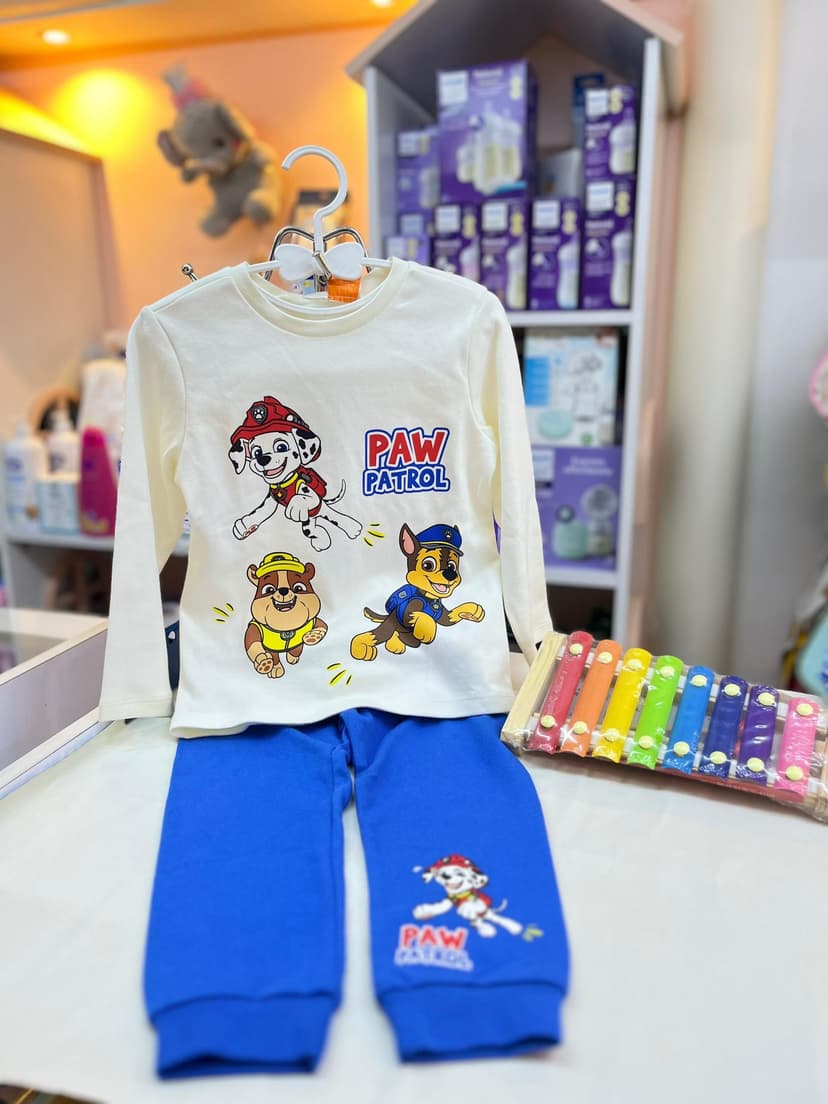 بجامة زرقا كلاب 24-36شهور