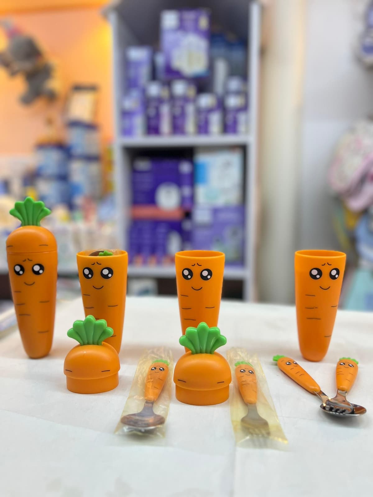 سيت معلقة وشوكة جزرة