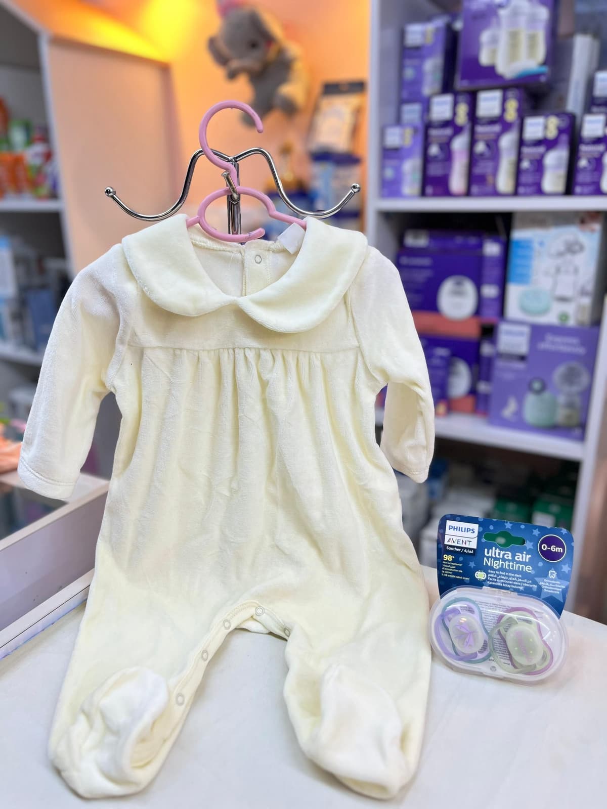 افرول ابيض شامواه 3-6شهور