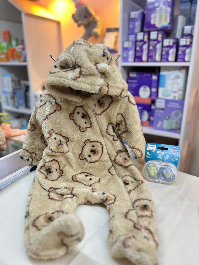 افرول بني دباديب مع طاقية 6-9شهور