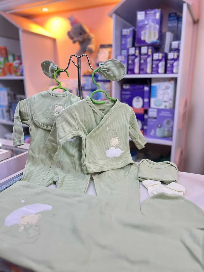 طقم نزلة 10قطع زيتي دبدوب