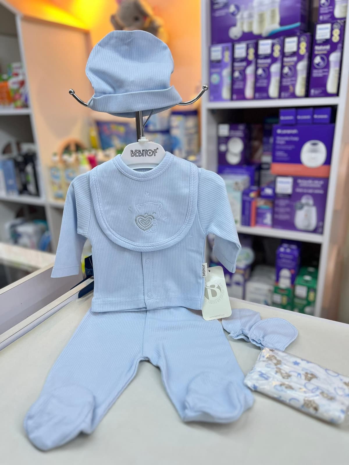 طقم سماوي ٤ قطع 