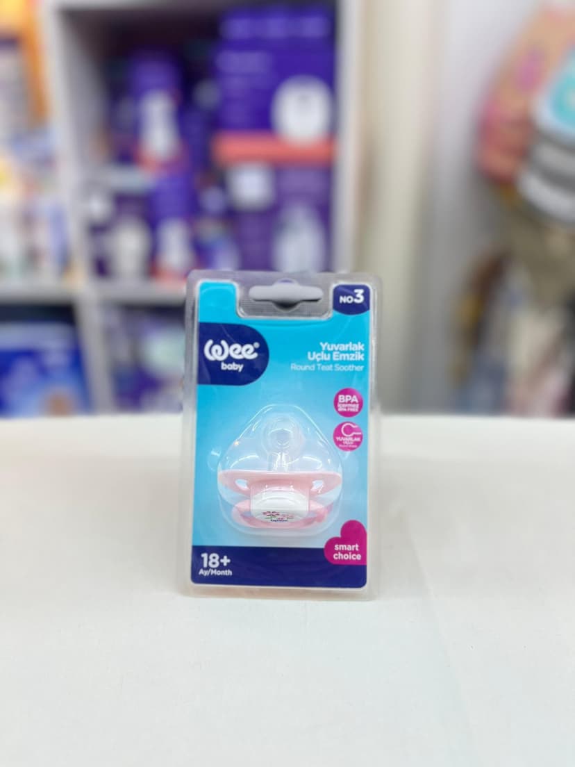 لهاية - حلمة دائرية وتصميم بيضاوي زهر غير شفاف رقم3 831