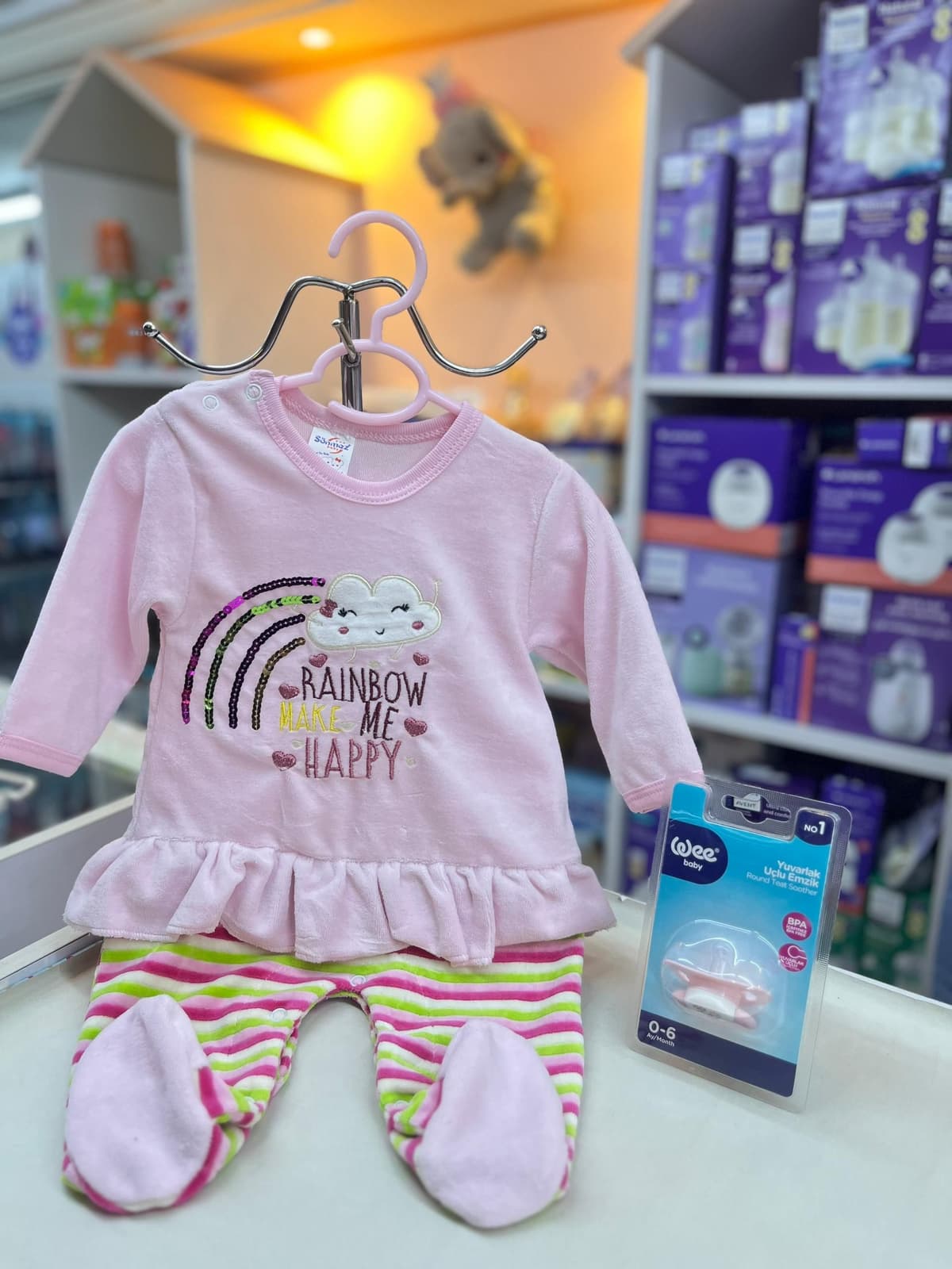 افرول تنورة زهر قوس قزح 0-3شهور