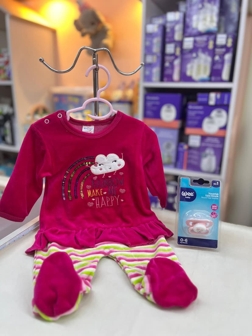 افرول تنورة فوشي قوس قزح 0-3شهور