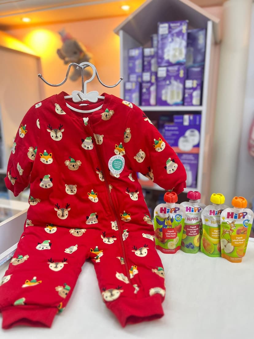 كيس نوم محير احمر حيوانات مشكلة 9-12شهر