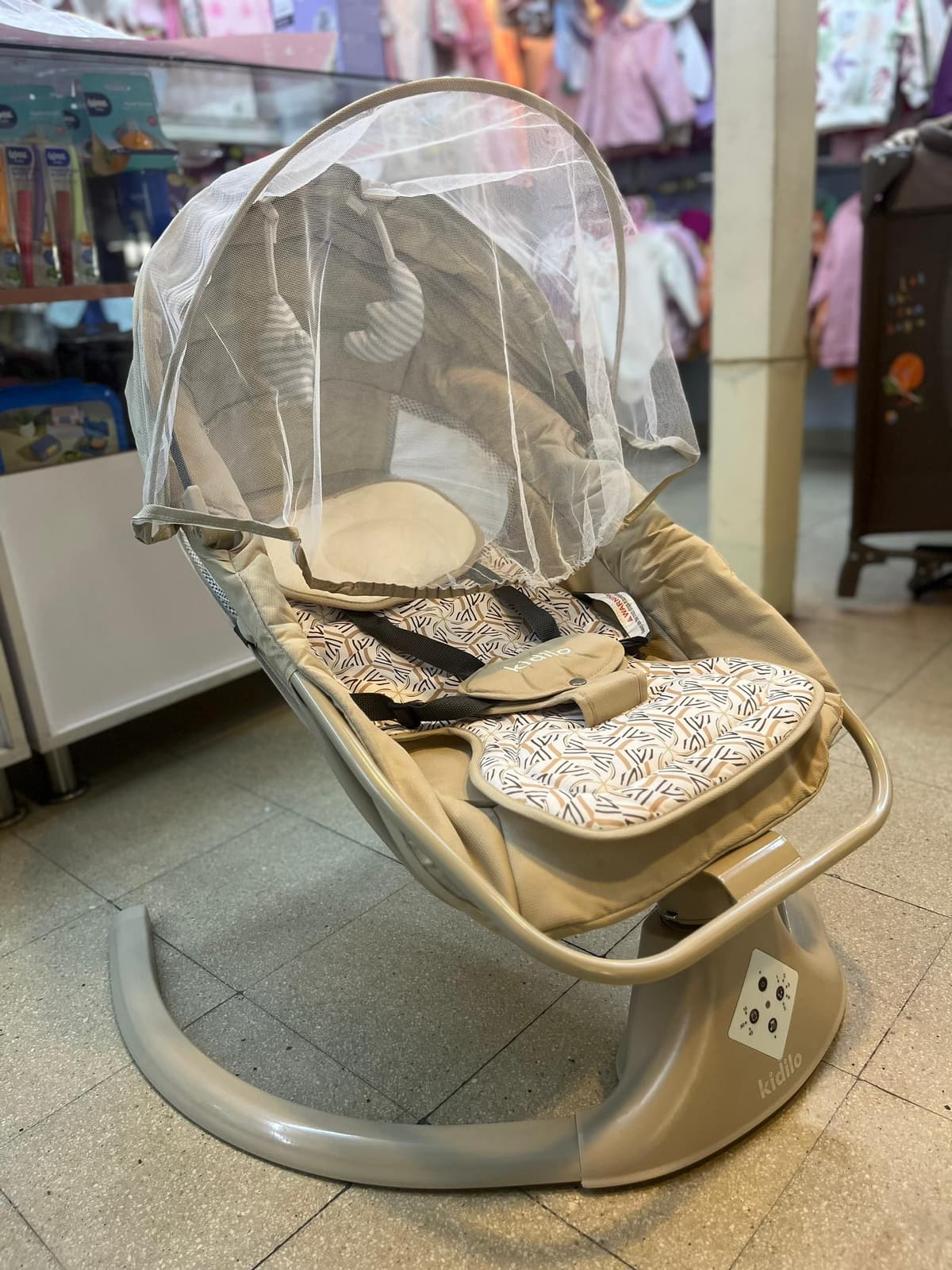   كرسي هزاز كهربا kidilo لون بيج 