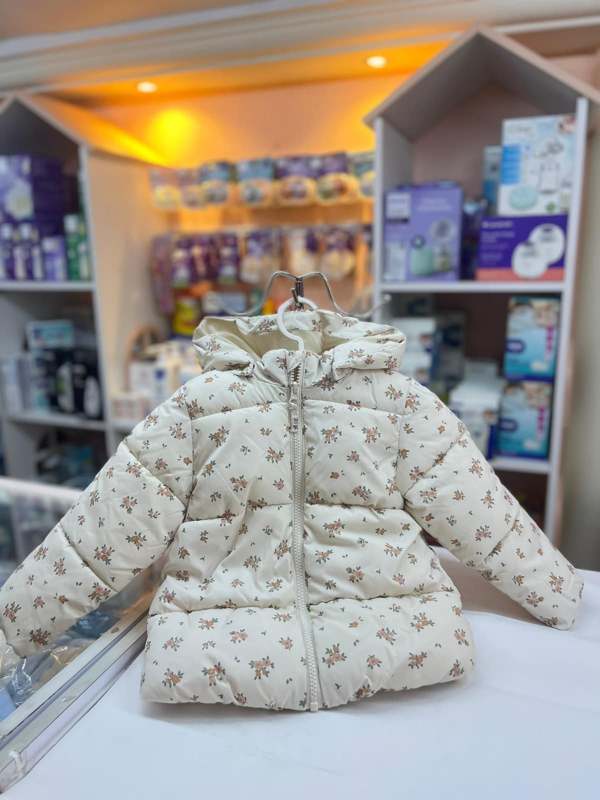 جاكيت بناتي وتر بروف سكري مورد 24-36شهور