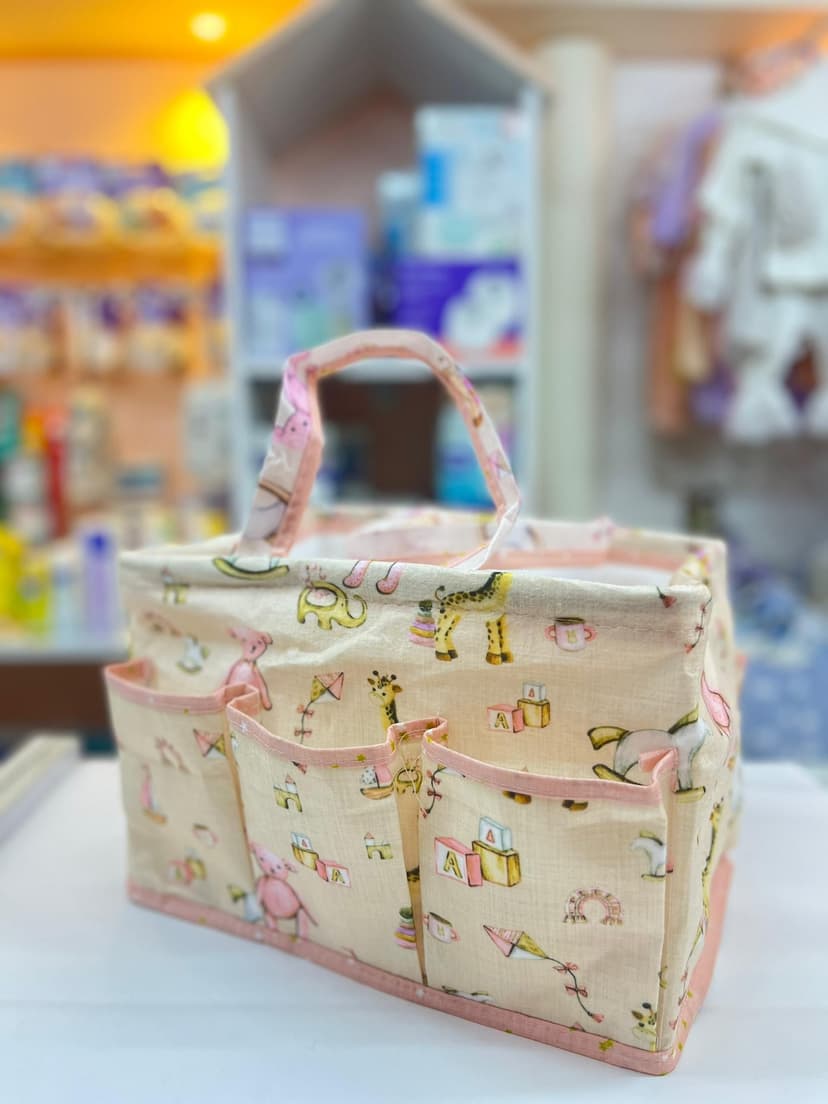 شنتة منظمة لغراض البيبي منزلية زهر دبدوب