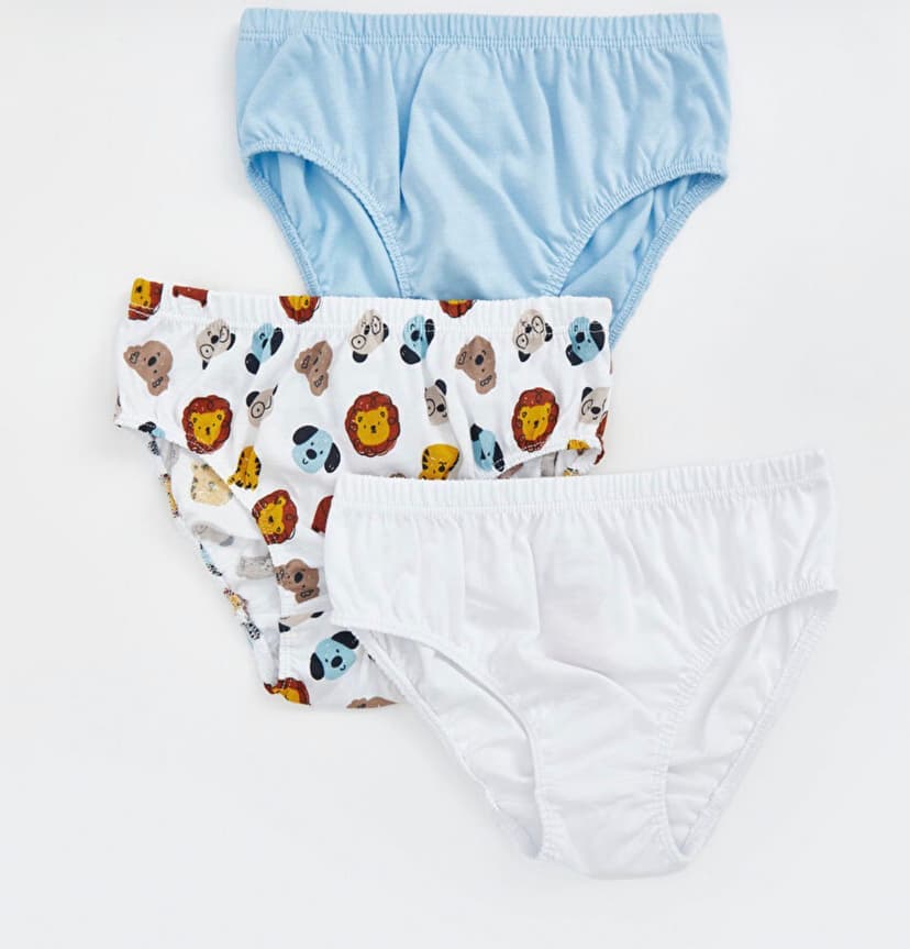 سيت 3 سماوي ابيض حيوانات 18-24شهر