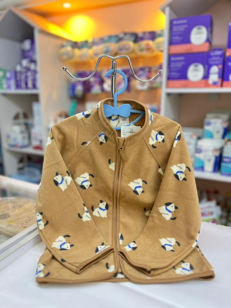 جاكيت صبياني بني كلب 3-4سنين