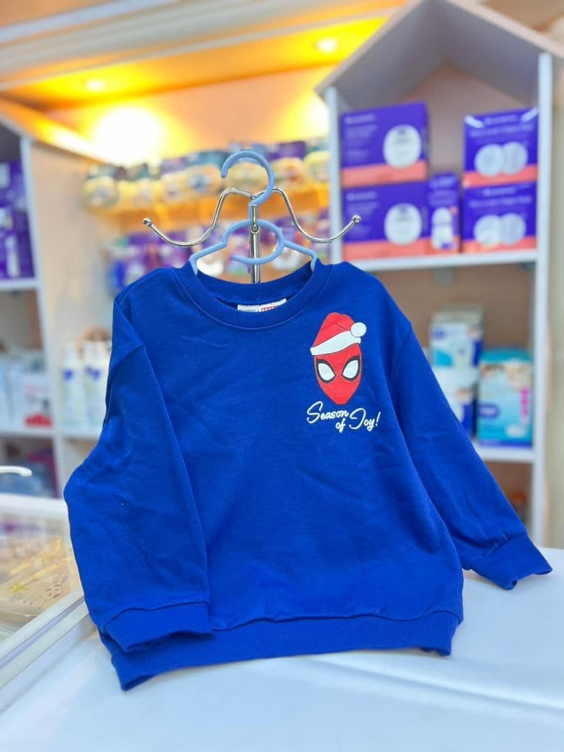 كنزة صبياني ازرق سبايدرمان 24-36شهور