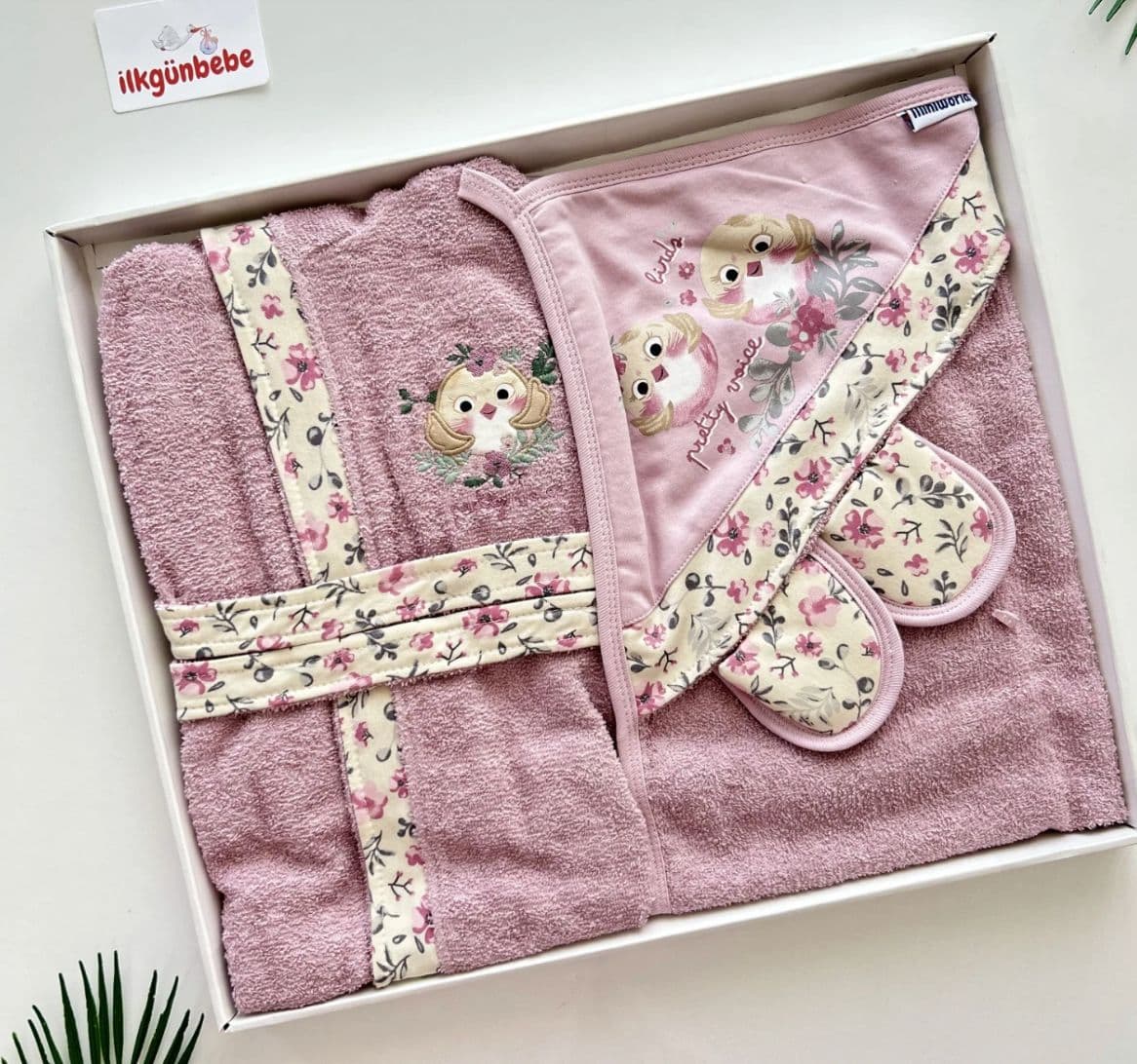 طقم برنص زهر مورد بومة