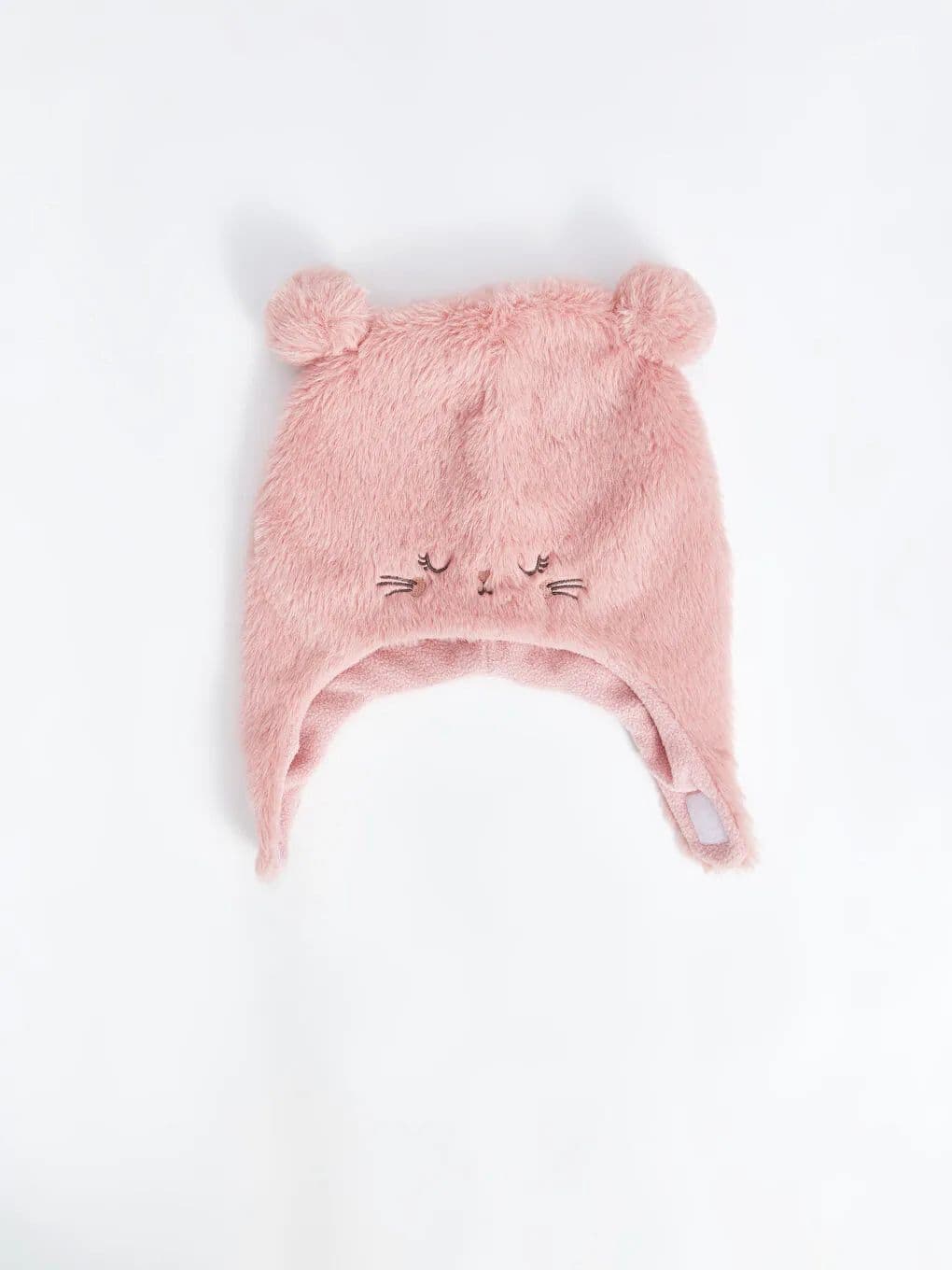 طاقية زهر فرو 3-6سنين