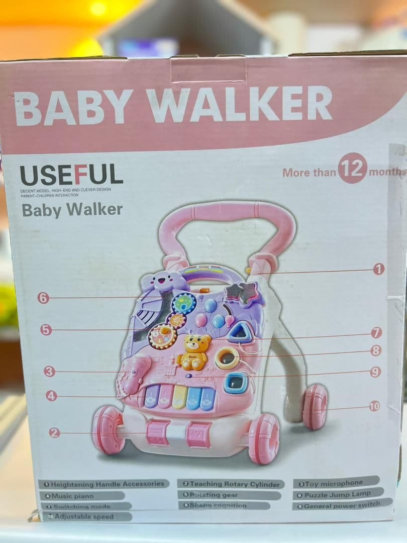 ووكر مع  طاولة تفاعلية زهر