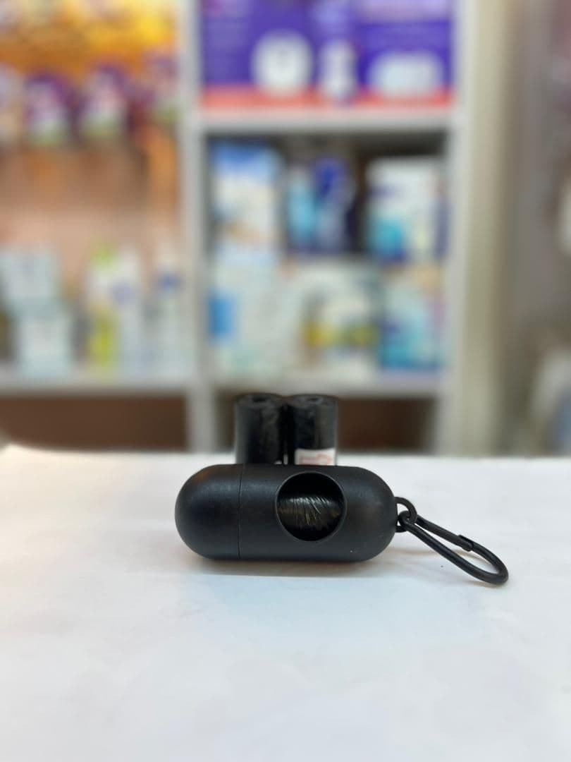  علبة لاكياس الحفوضات اسود