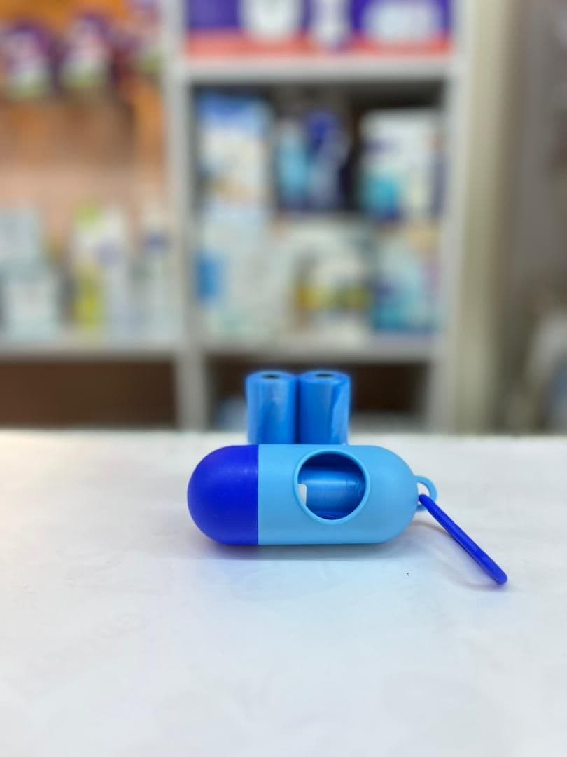  علبة لاكياس الحفوضات ازرق