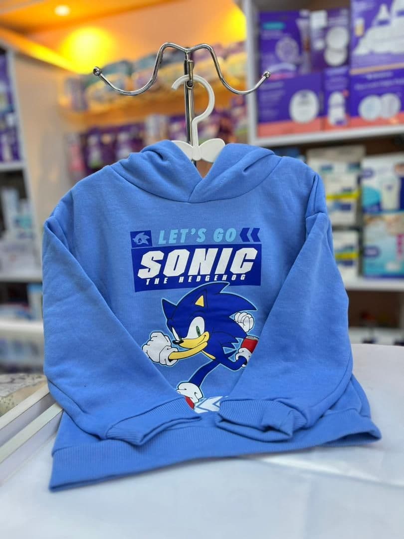 كنزة زرقا سونيك 3-4سنين