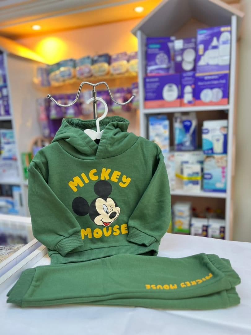 بجامة زيتي ميكي 9-12شهر